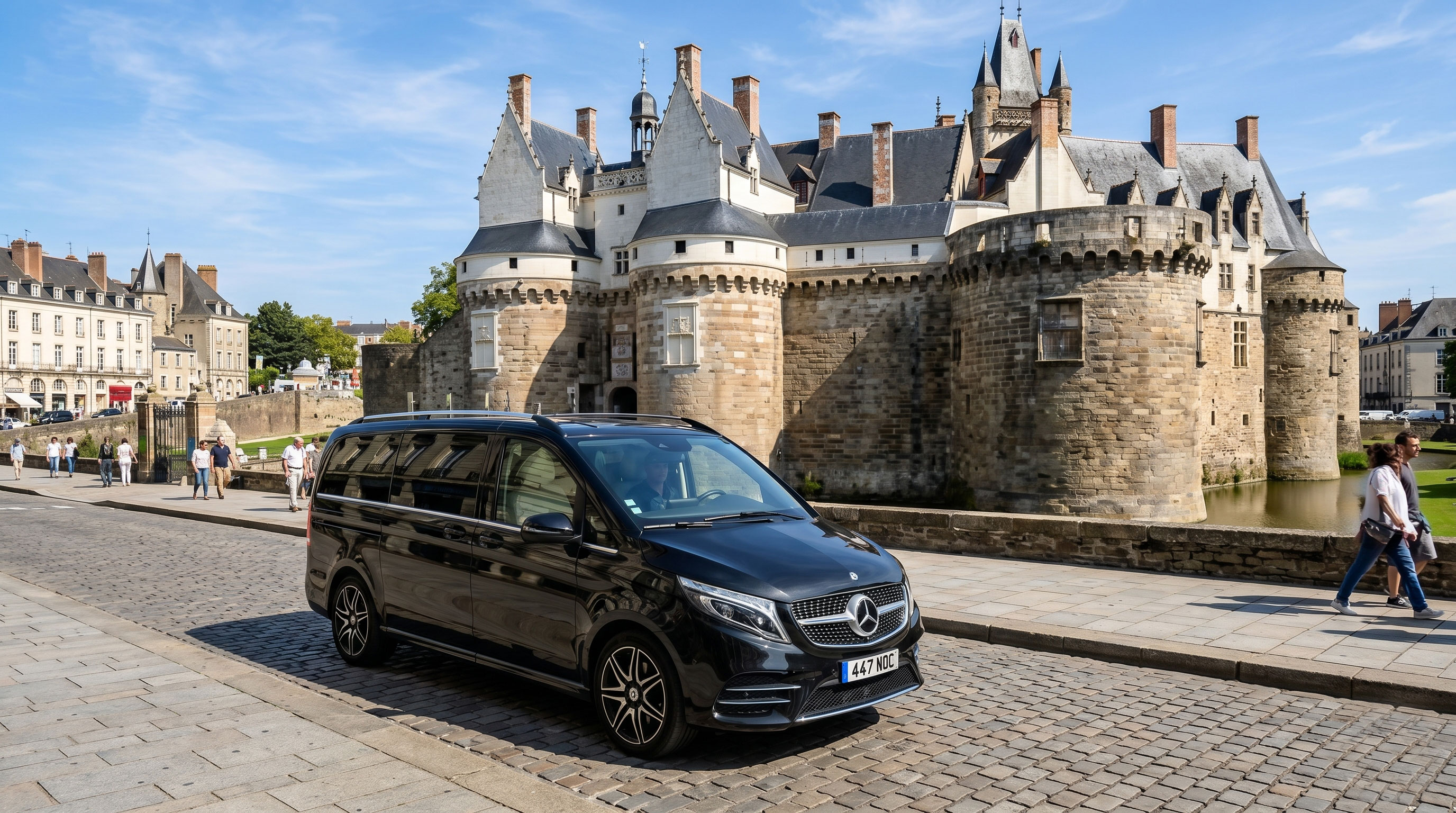 Private chauffeur transfer to La Baule coastal resort